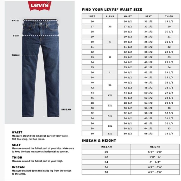 Levis 505 Men Regular Fit Denim Jean W36 L32 - Picture 6 of 7